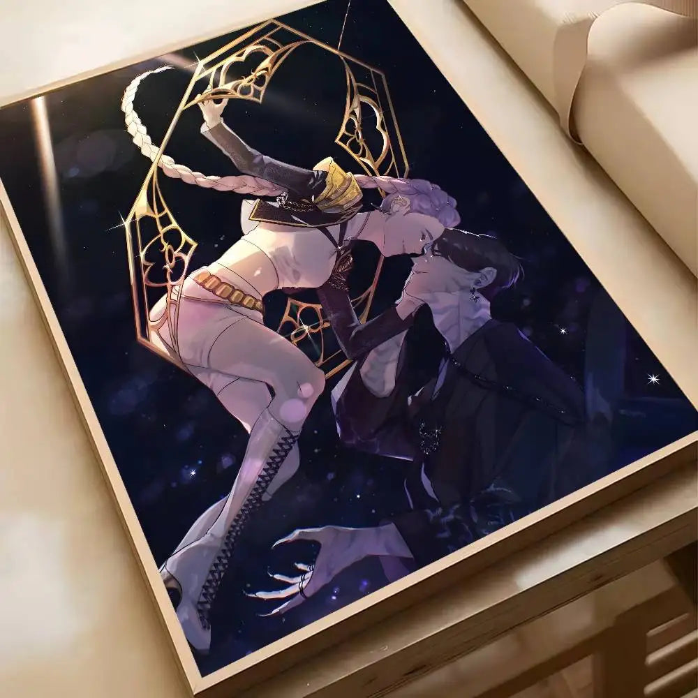 Hot Movie K-pop D-Demon H-Hunters Anime Poster Waterproof HD Art Wall Decal Self-Adhesive Print. Aesthetic Home Room Decor for L