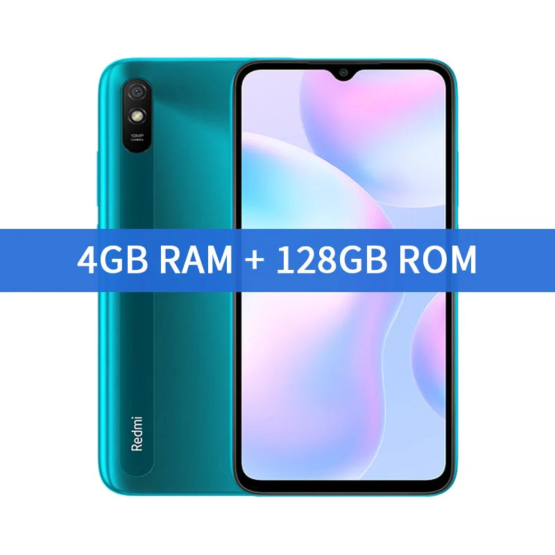 Smartphone Xiaomi Redmi 9A Global Rom 64GB/128GB 5000mAh 6.53 inch Cellphone MTK Helio G25 Octa Core 13MP Smart phone CN Version