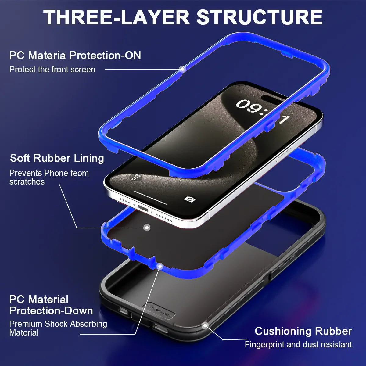 Shockproof Armor Defender Phone Case For iPhone 17 16 Pro Max 17 Air 16E 13 12 Mini 14 15 Plus 11 Hard PC+TPU Bracket Back Cover