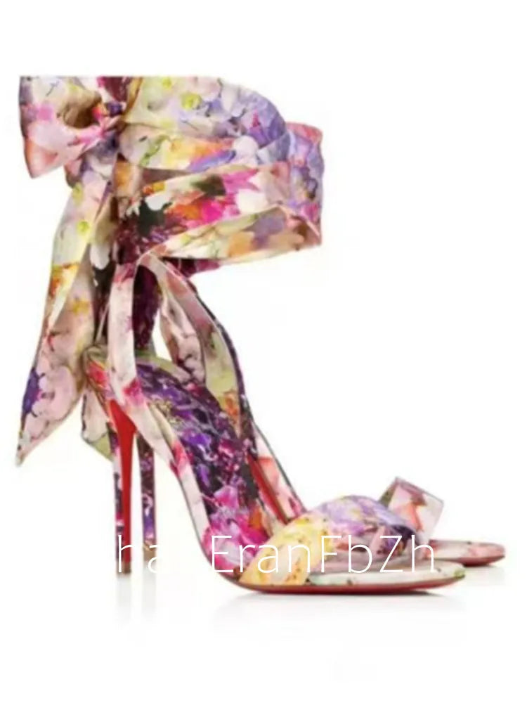 2025European and American Summer New Ankle Strap Women's Slim High-heeled Sandals Fashionable and Sexy Party Wedding Sandals