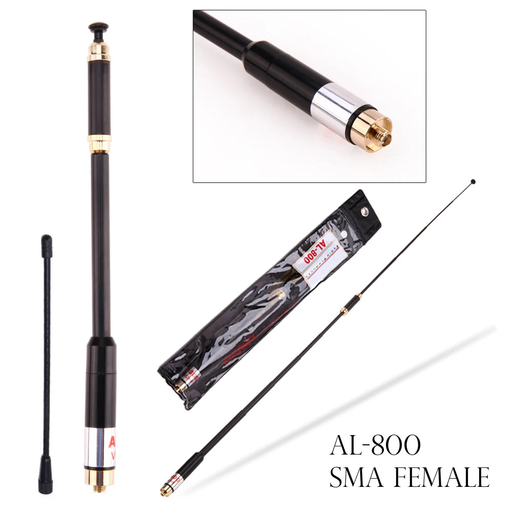 Walkie Talkie Antenna Portable SMA Female Antenna High Gain Walkie Talkie Accessories for Kenwood Baofeng FDC