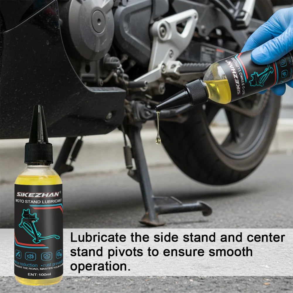100ml Motorcycle Chain Lubricating Oil Main/Side Parking Stand Lubricants Maintenance Rust Noise Reducing Bicycles Chain Oil