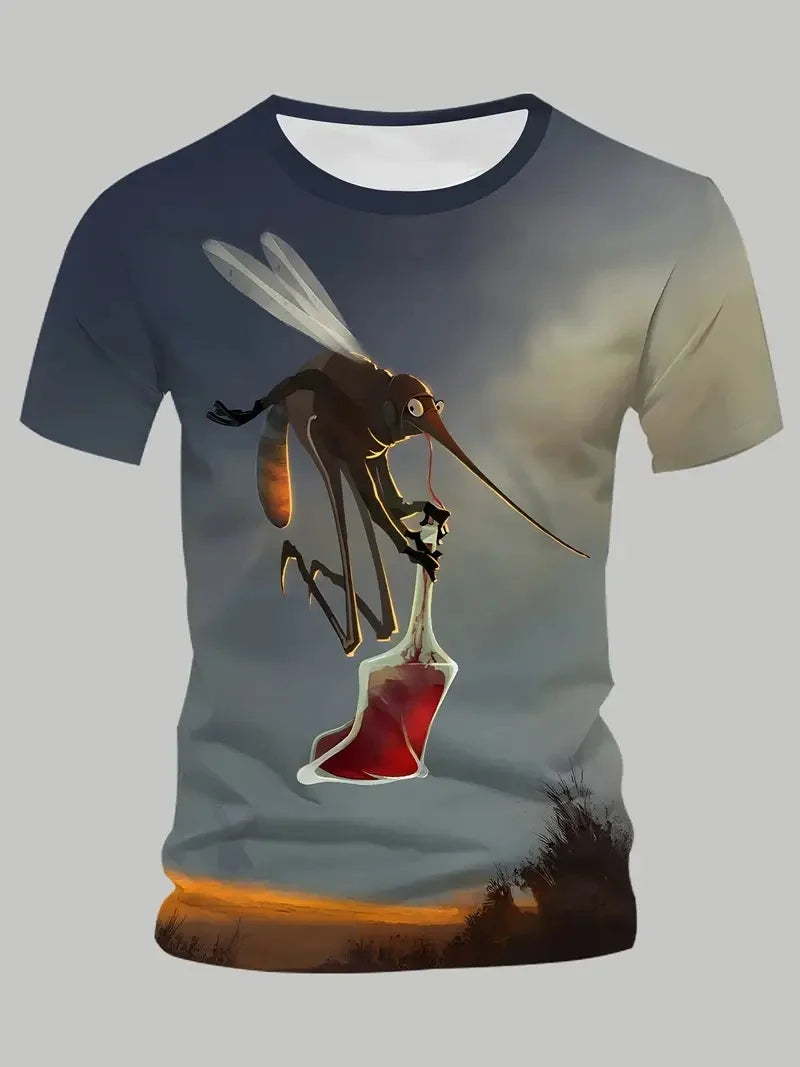 Funny Man Pattern Tshirt Summer Street Hip Pop Men Women 3D Printed Loose Breath T Shirt Short Sleeve Children Tees Y2k Tops 6xl