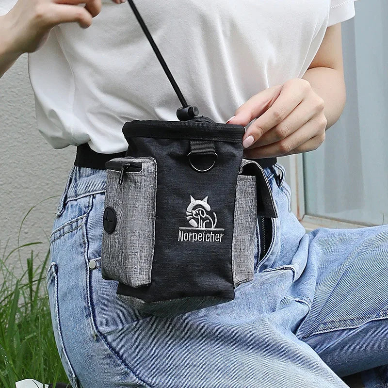 Pet Training Fanny Pack Walking Dog Training Tool Training Artifact Snack Bag Reward Dog Food Carry-on Bag