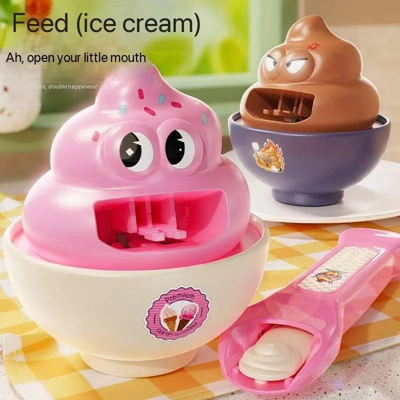 NEW Food Feeding Pudding Childrens Home Fun Ice Cream Feeding Small Toys Effects Boy and Girl Play House Toys