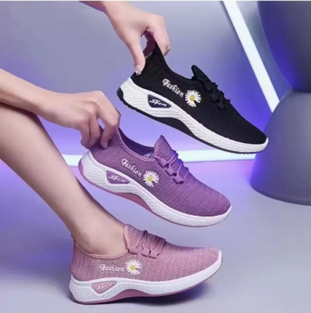 Women Sneakers Autumn New Trendy Mesh Casual Sports Running Shoes Wholesale Comfortable Lightweight Breathable Fashion Sneakers