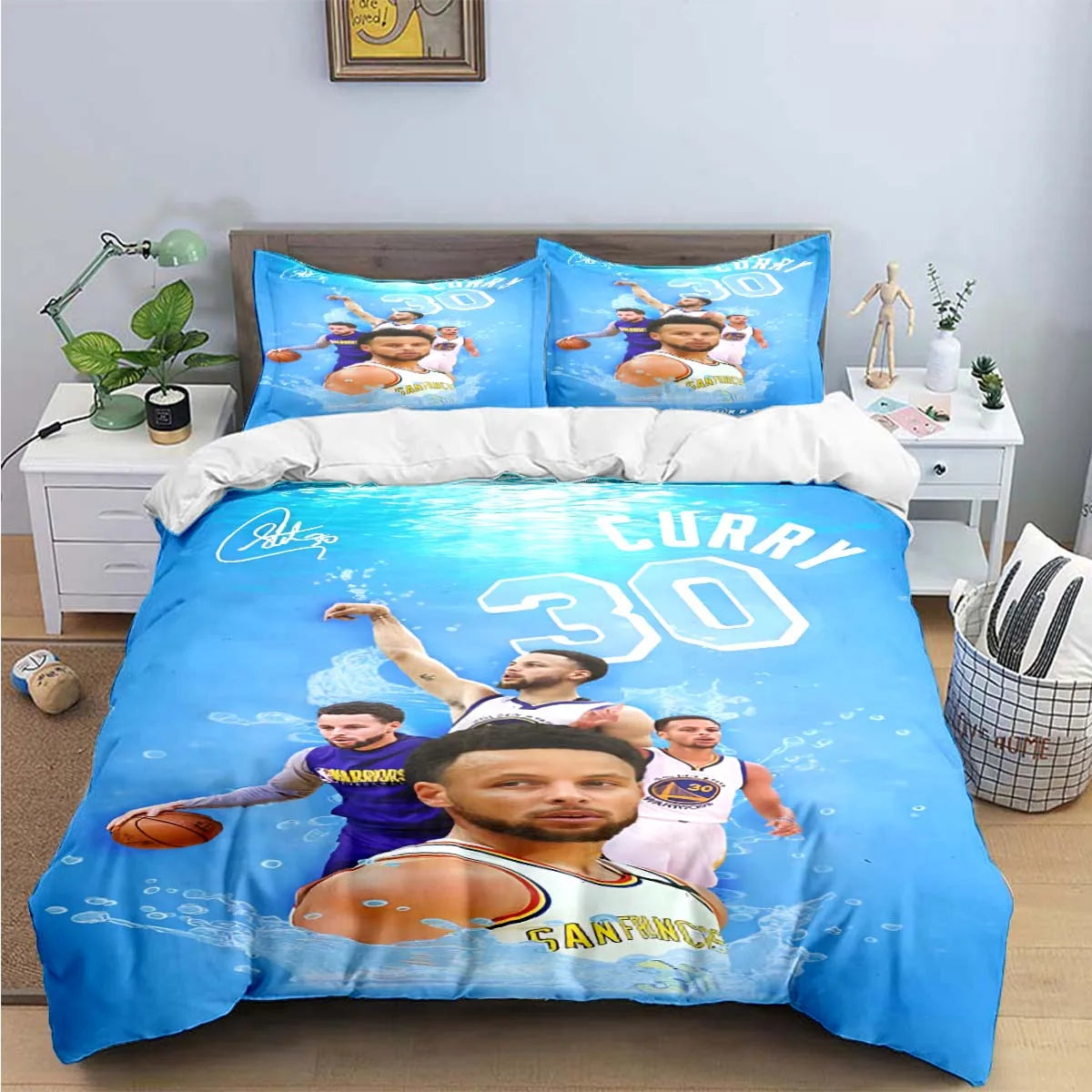 Fashion Basketball Star S-Stephen C-Curry  Print Bedding Sets Bed Supplies Set Duvet Cover Bed Comforter Set Bedding Set Gift