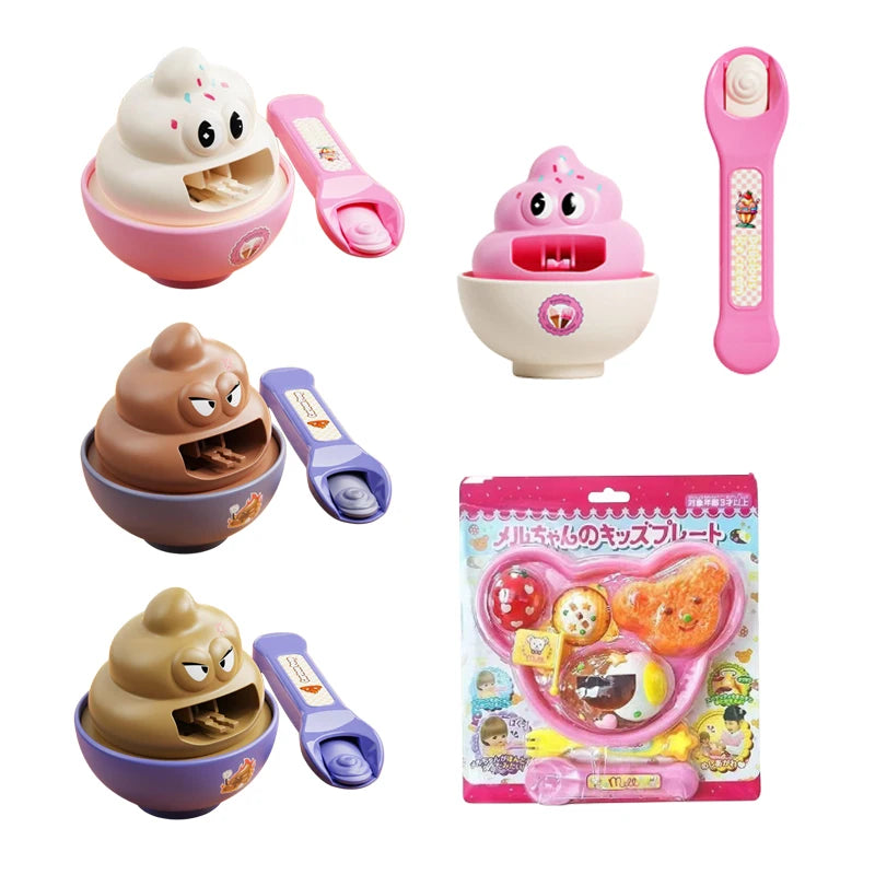 NEW Food Feeding Pudding Childrens Home Fun Ice Cream Feeding Small Toys Effects Boy and Girl Play House Toys