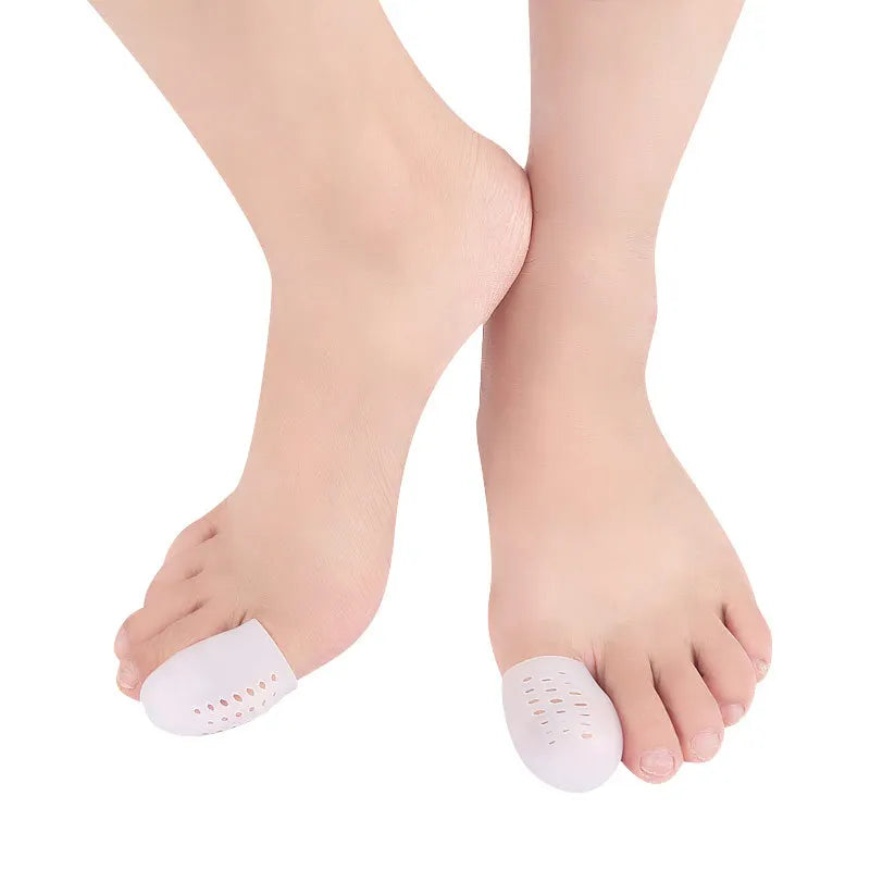 2Pcs=1Pair Silicone Toe Caps Anti-Friction Breathable Prevents Blisters Toe Caps Cover Protectors Foot Care Toe Protector