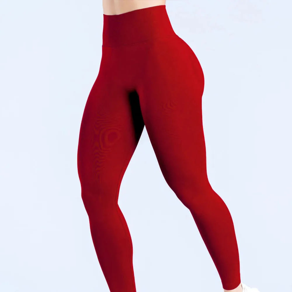 D LOGO Im-pact pleated waist seamless sports fitness pants thin legs breathable quick-drying