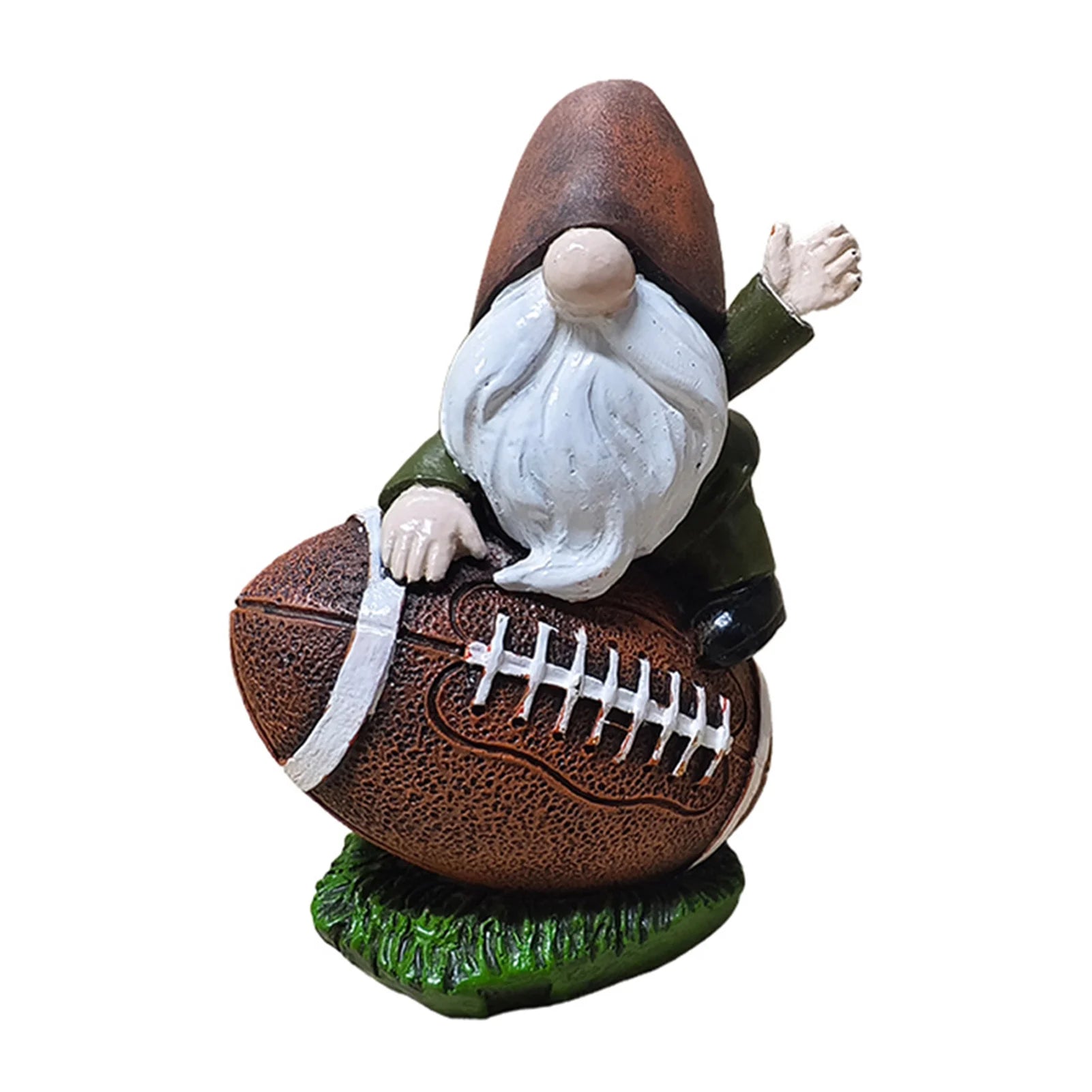 3pcs Rugby Gnome Statue Resin Decoration For Super Bowl Indoor Outdoor Garden Table Miniature Ornament 10.5x6.5x4.5cm