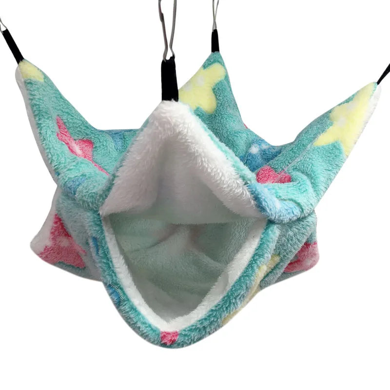 Small Pet Cage Warm Winter Hamster Mini Cage Hanging Bird Nest Bed House Hammock For Rodent/Guinea Pig/Rat/Hedgehog