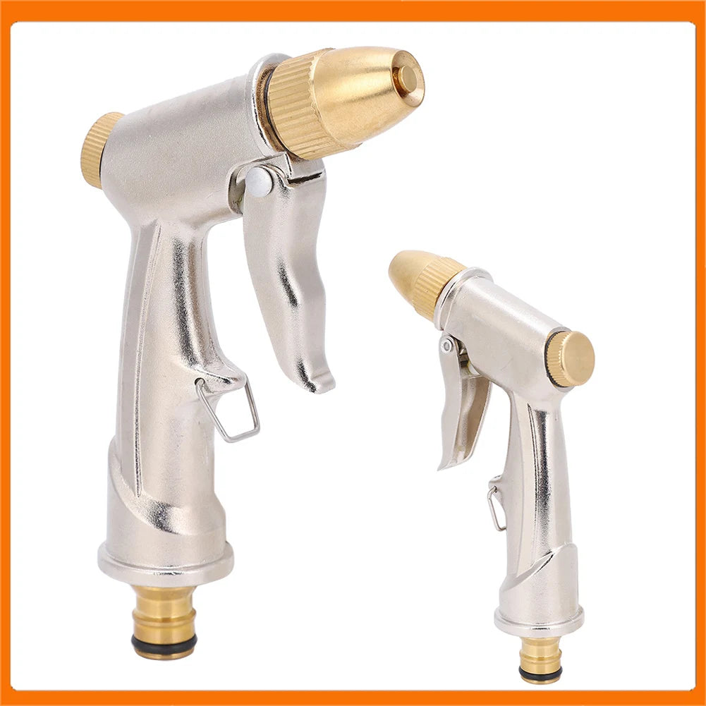 Car Washing Water Gun Pure Brass All Metal High Pressure Household Cleaning Spray