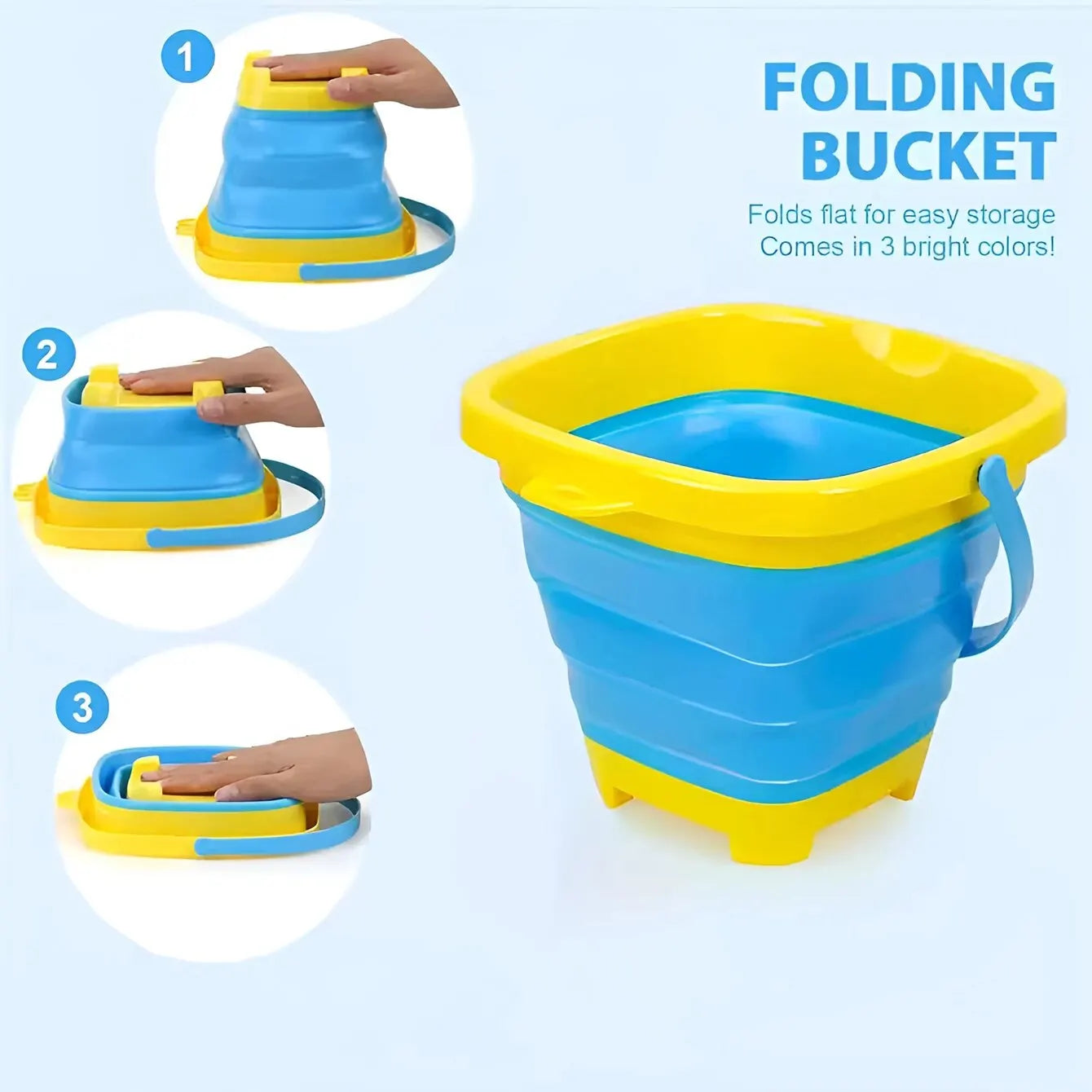 Children's Collapsible Bucket Dredging Sand Multi-functional Portable Beach Water Toy