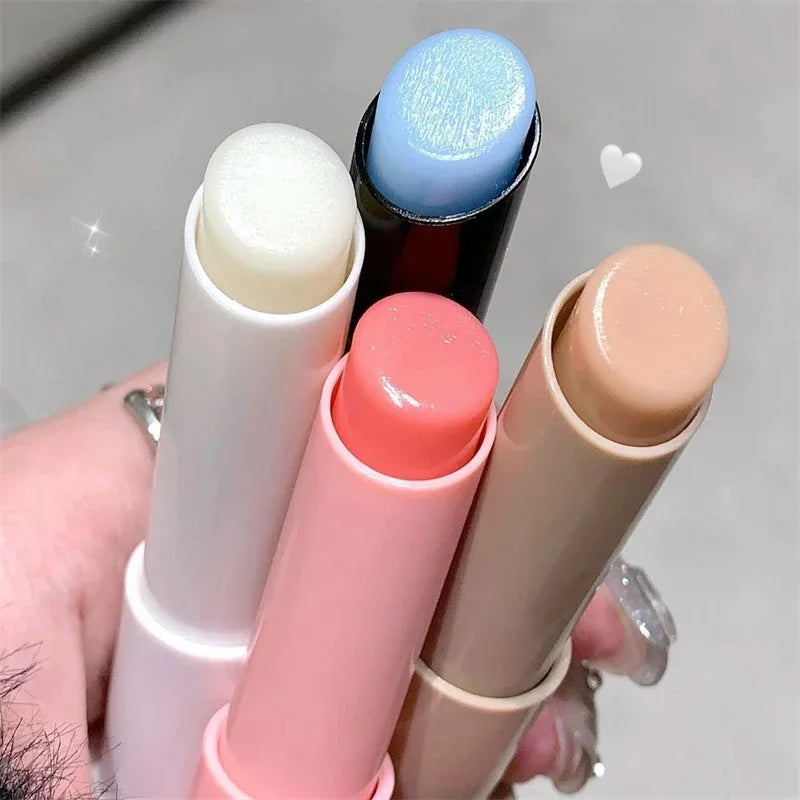 Rabbit Moisturizing Lip Balm Purple Rose Tint Crystal Jelly Colored Anti-chapped Lip Care Smoothens LipLines Base Clear Lipstick