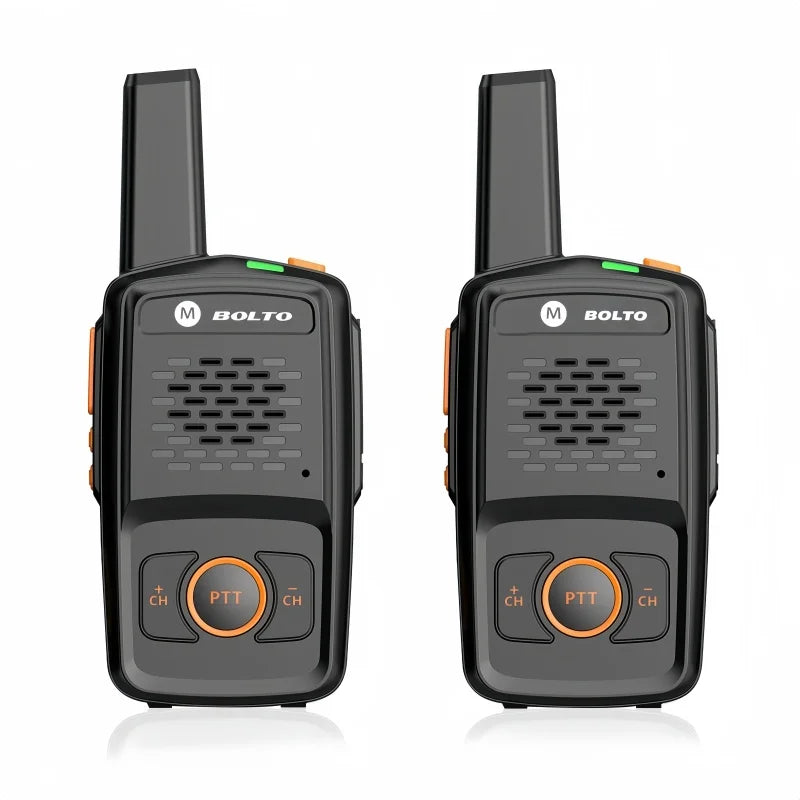 Motweisu rola Mini Walkie Talkie 400-470MHz PTT 16 Channels USB Charging Baofeng Compatible Two-Way Radio for Cafe Hotel Service