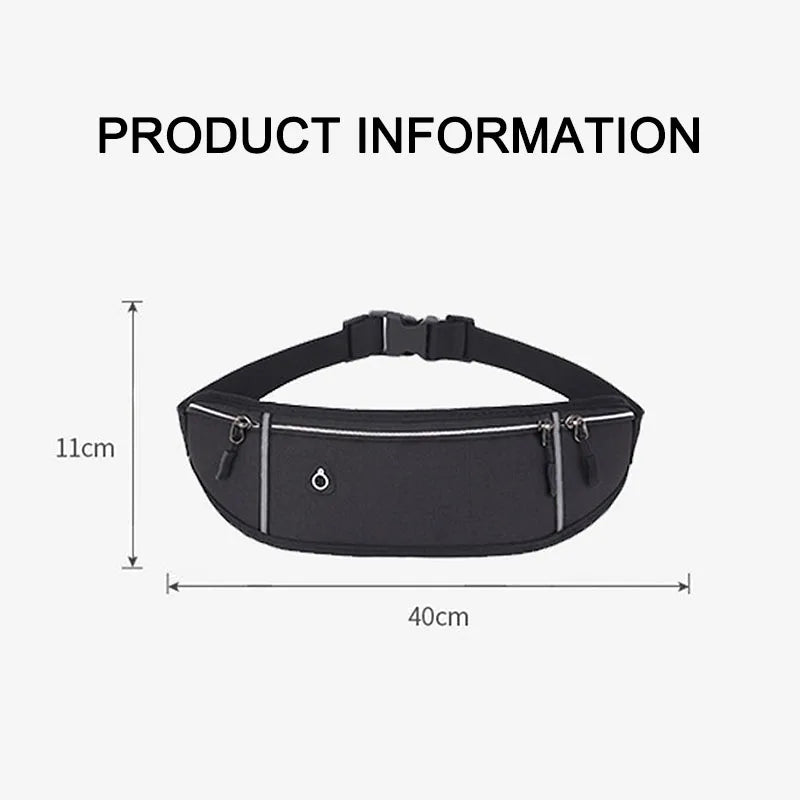 New Sports Fanny Pack Travel Function Belt Outdoor Running Bag Waist Belt Waist Bag Pouch Travel Anti-theft Fanny Pack GNYB03