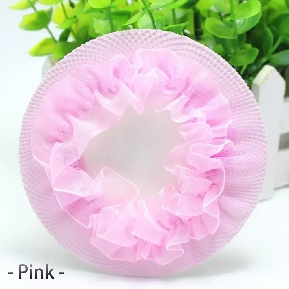 Beautiful Bun Cover Snood Women Hair Net Ballet Dance Skating Crochet Fanchon Rhinestone Styling Headwear Accessories