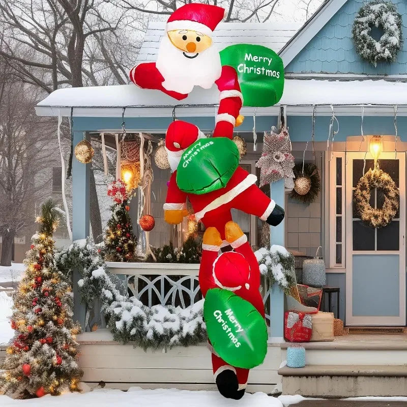 Christmas Inflatable Decorations Outdoor Garden Courtyard Decoration Large Snowman Santa Claus Christmas Tree Inflatable Toys