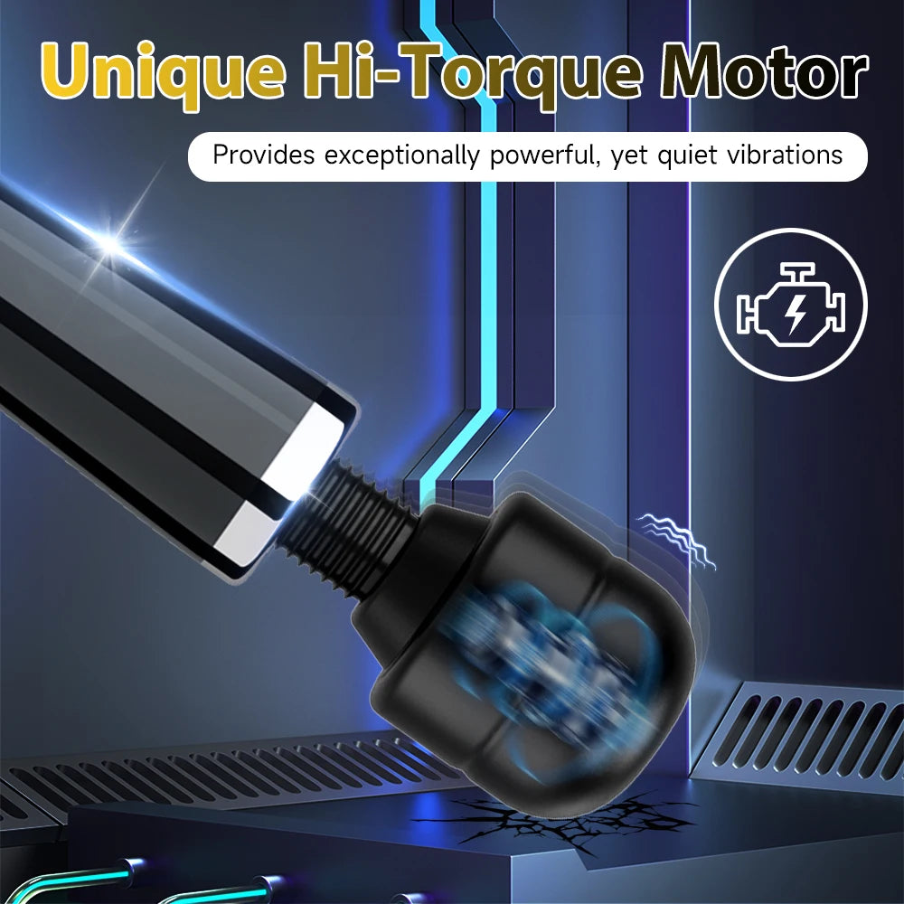 Electric Massager Powerful 10 Speed Body Relaxation Deep Tissue Muscle Relief Back Leg Neck Multifunctional Massage Equipment